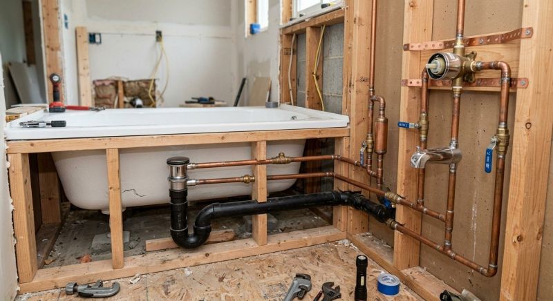 Large Bathtub Installation in Portland, ME